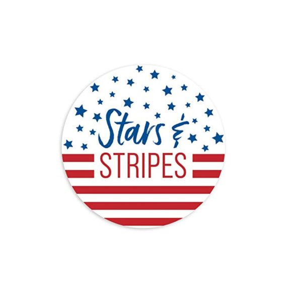 500 stars & stripes patriotic wafer stickers - Picture 8 of 8